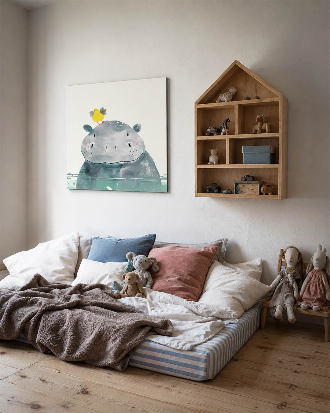 Dierenvrienden illustratie Kunstwerk