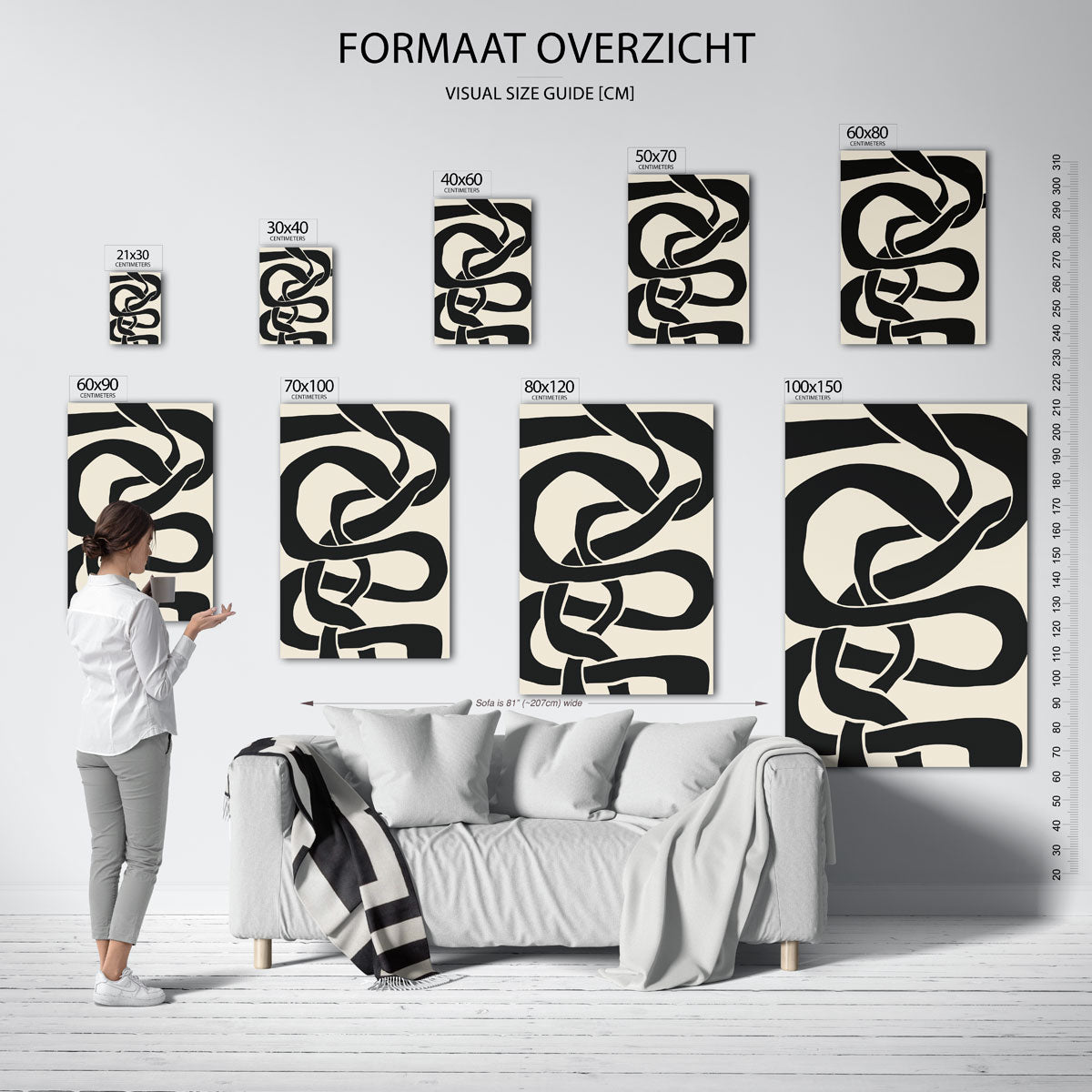 Abstracte vormen Poster