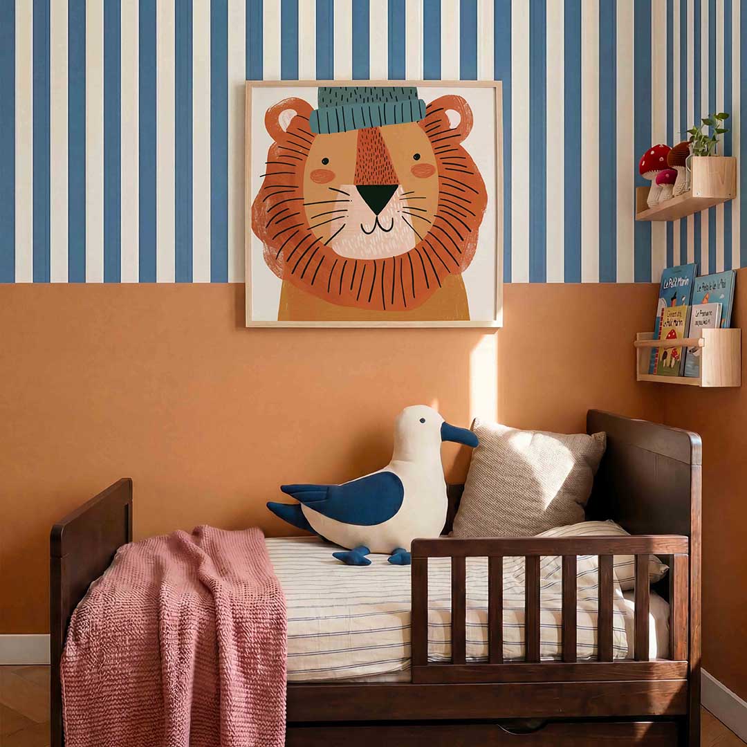 Leeuw met muts Poster