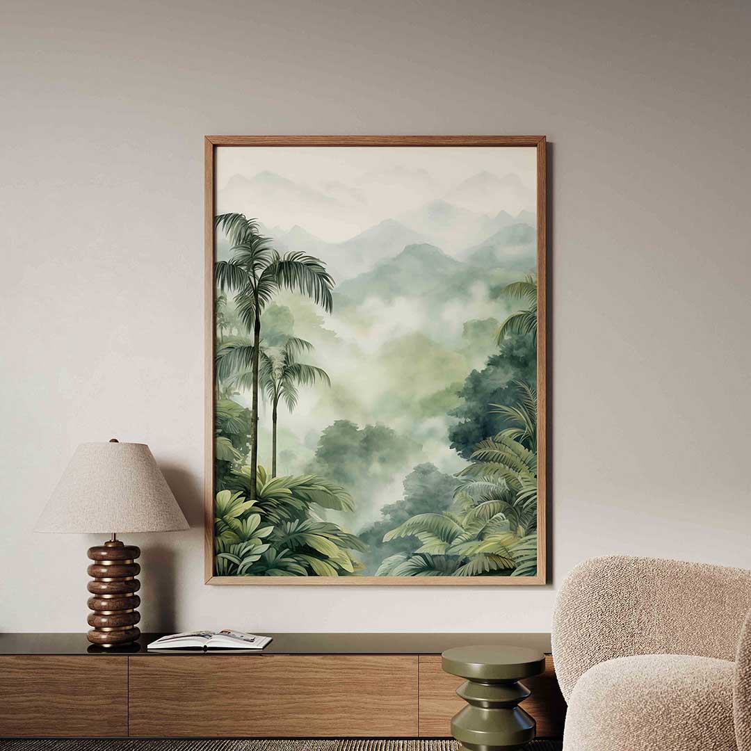 Tropisch landschap Poster