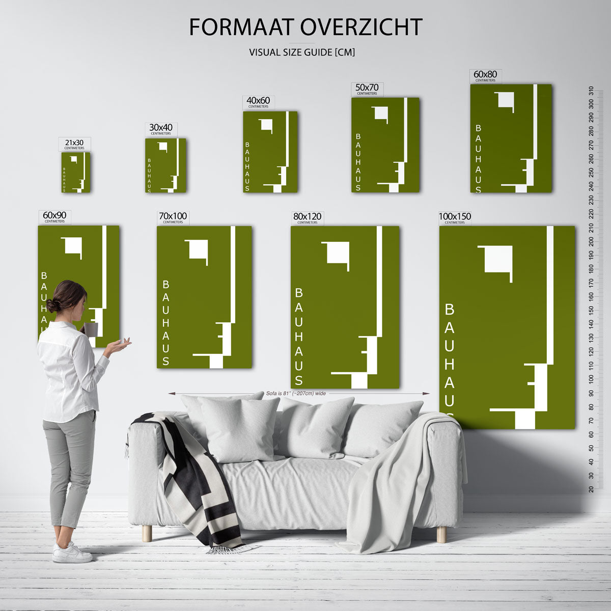 Vorm en lijnenspel Poster