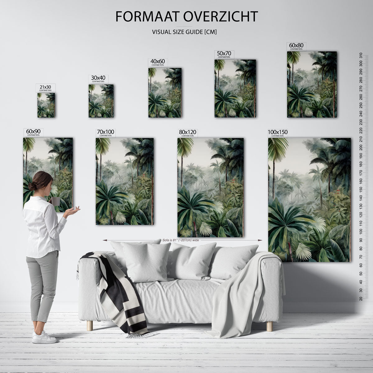 Tropische bladeren Poster