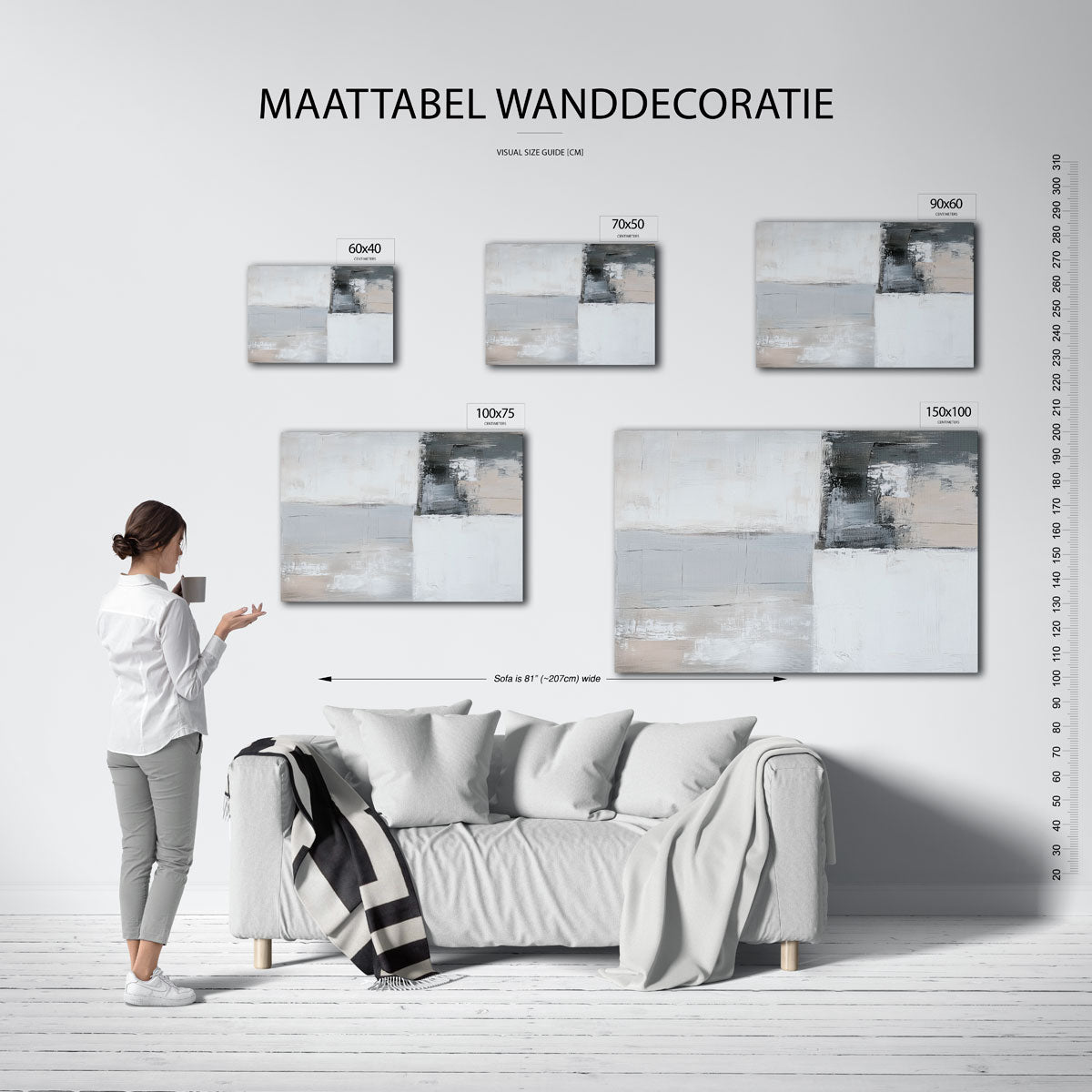 Geometrische compositie Kunstwerk