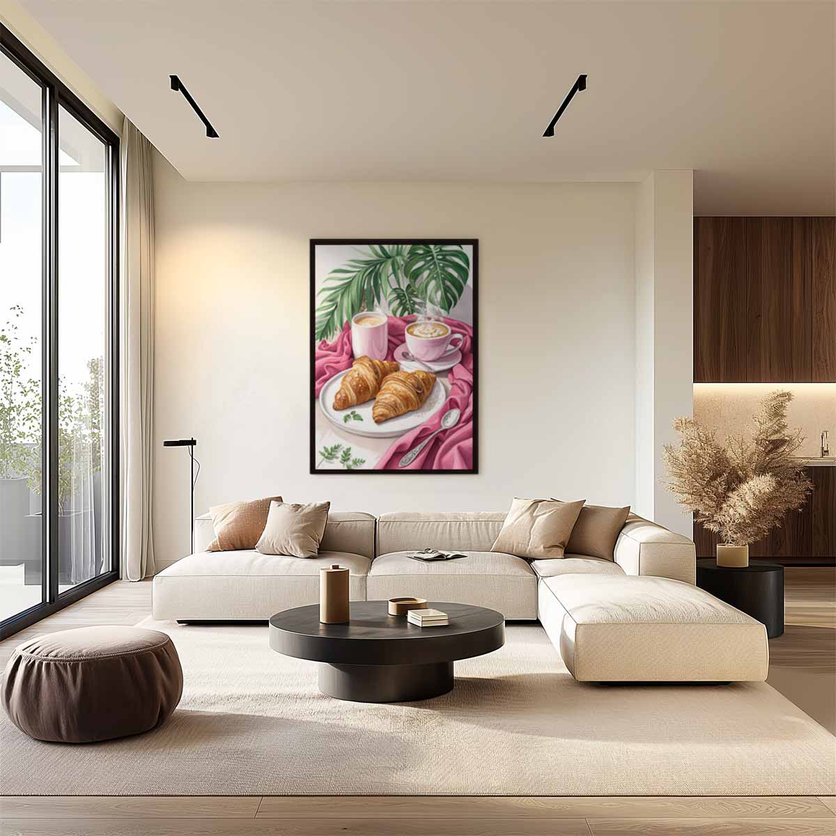 Ontbijtgenot in Stilleven Kunstwerk-canvas-dibond-plexiglas-wanddecoratie-WallArtistic