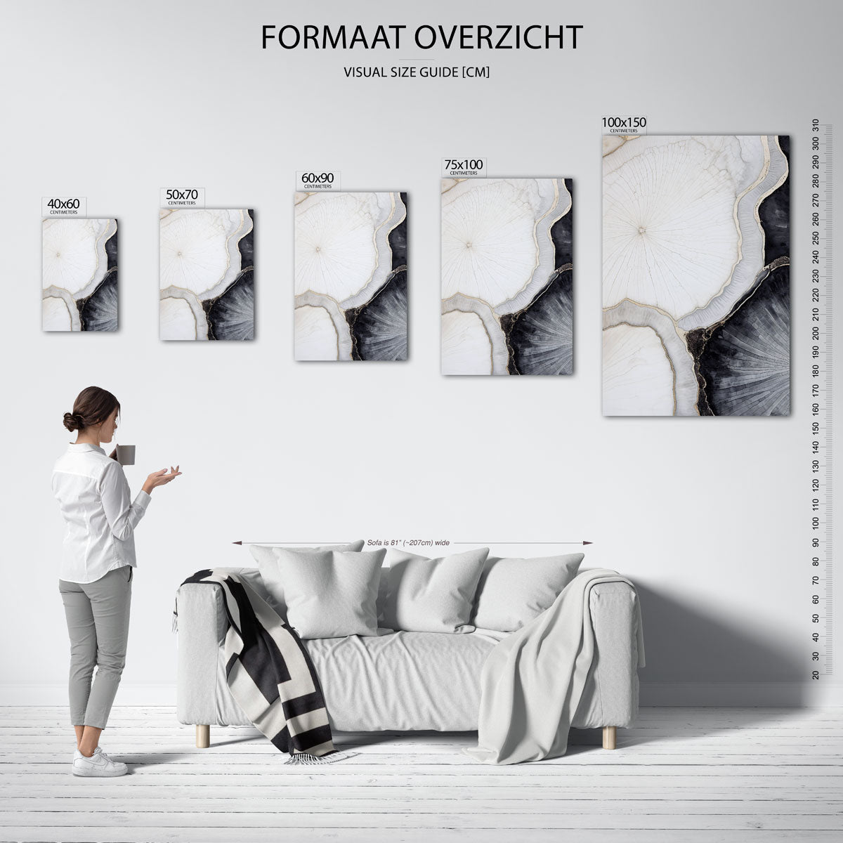 Organische lijnen Kunstwerk