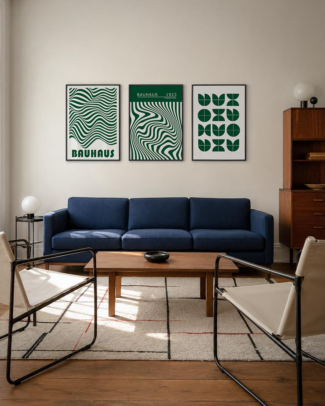 Golvend lijnenspel Posterset