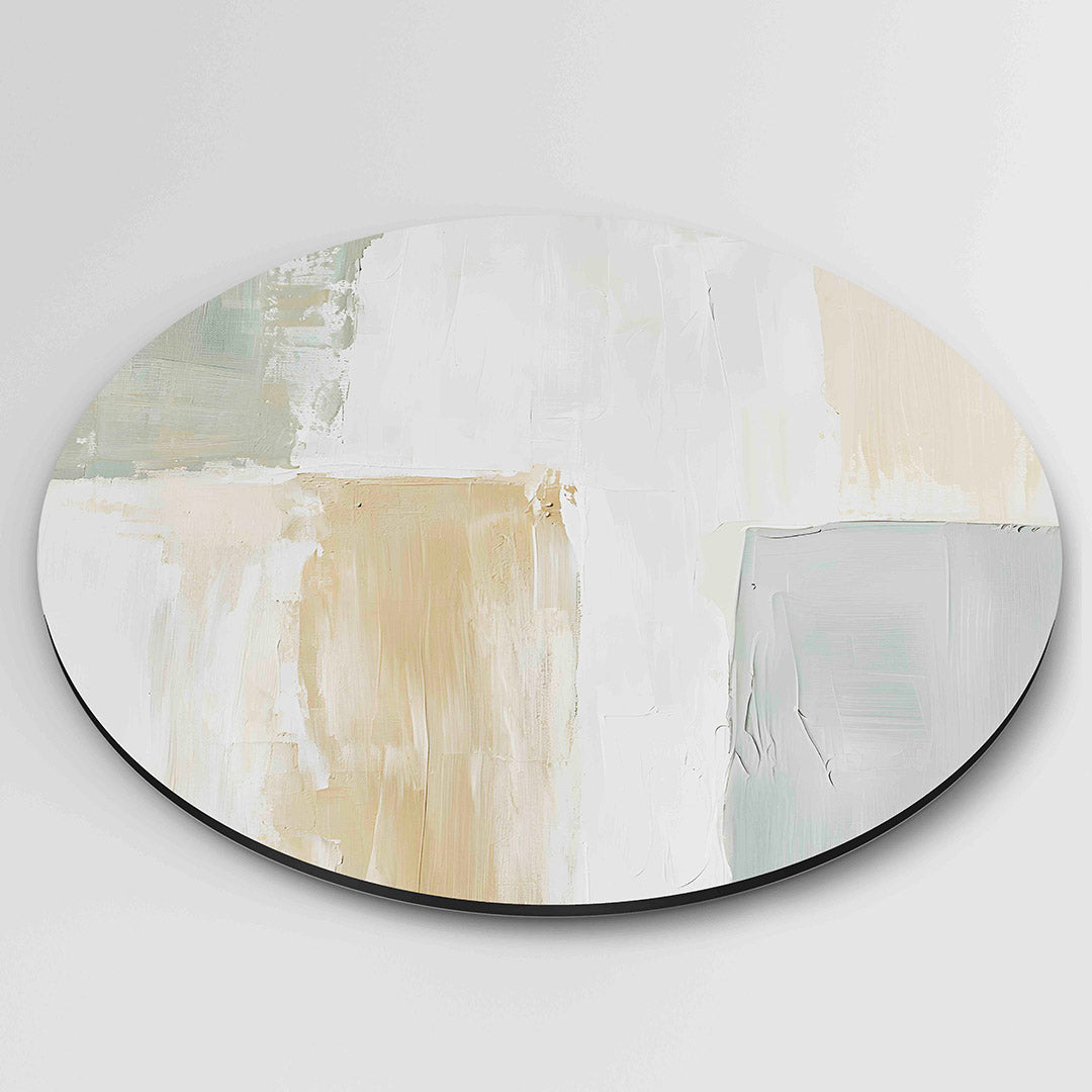 Abstracte beige Muurcirkel