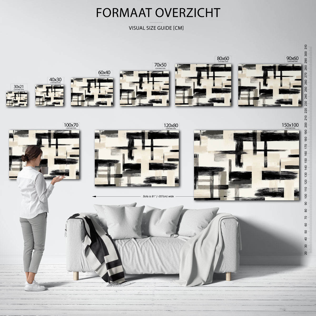 Abstracte lijnen Poster