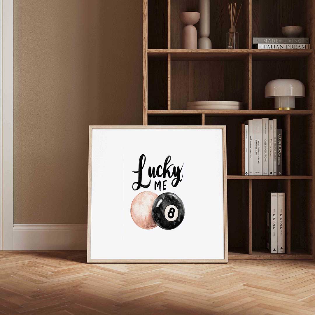 Lucky me biljartbal Poster