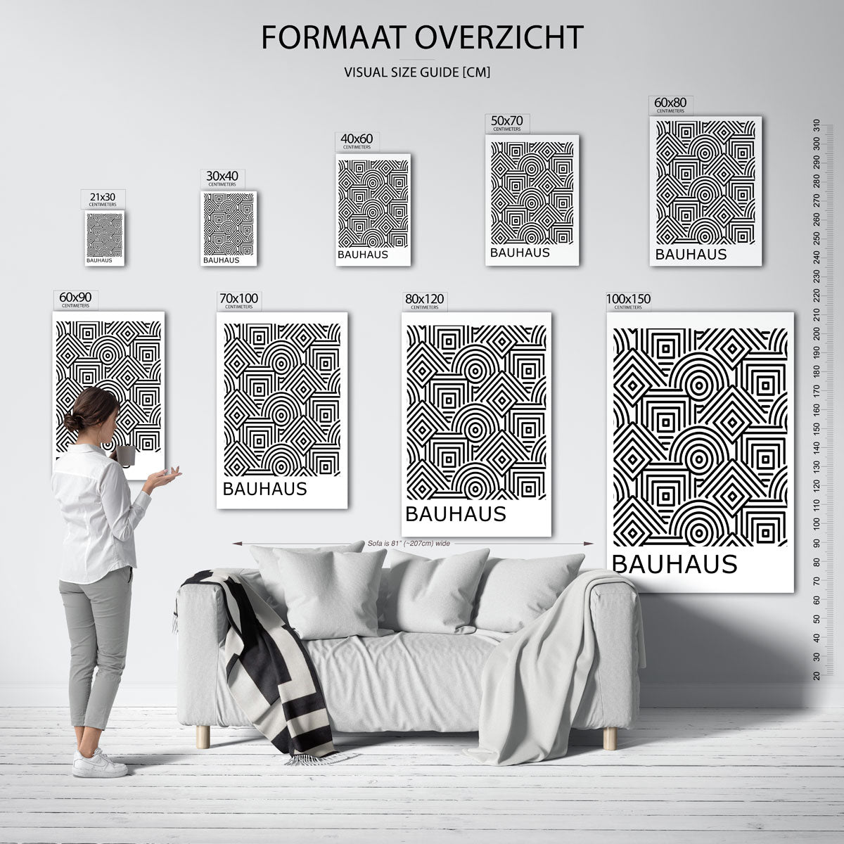 Lijnen en patronen Poster