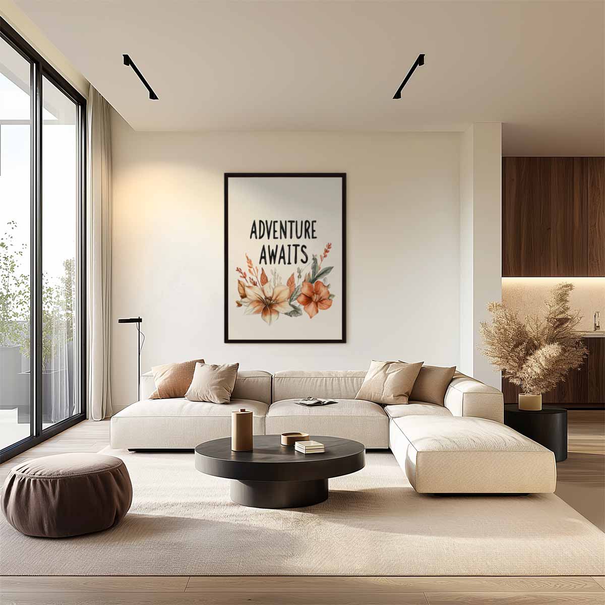 Adventure Awaits Bloemenkunst Kunstwerk-canvas-dibond-plexiglas-wanddecoratie-WallArtistic
