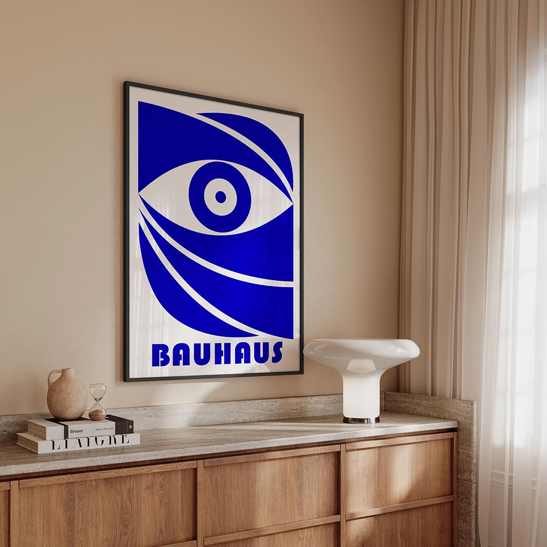 Oogvorm en lijnen Poster