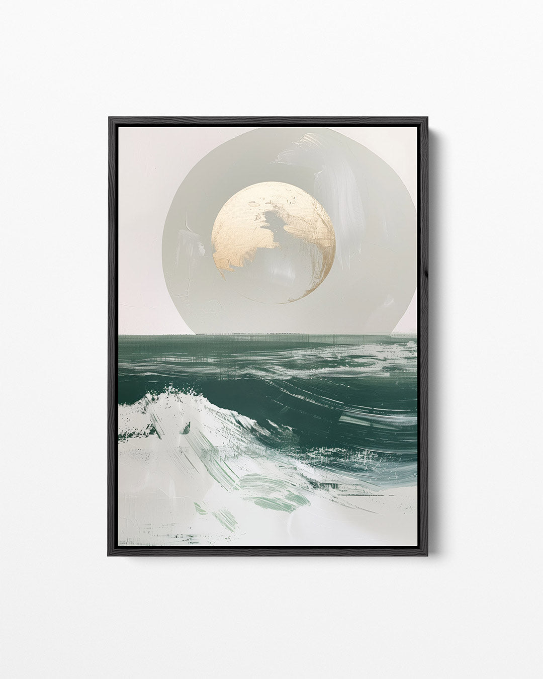 Golven en maan Kunstwerk