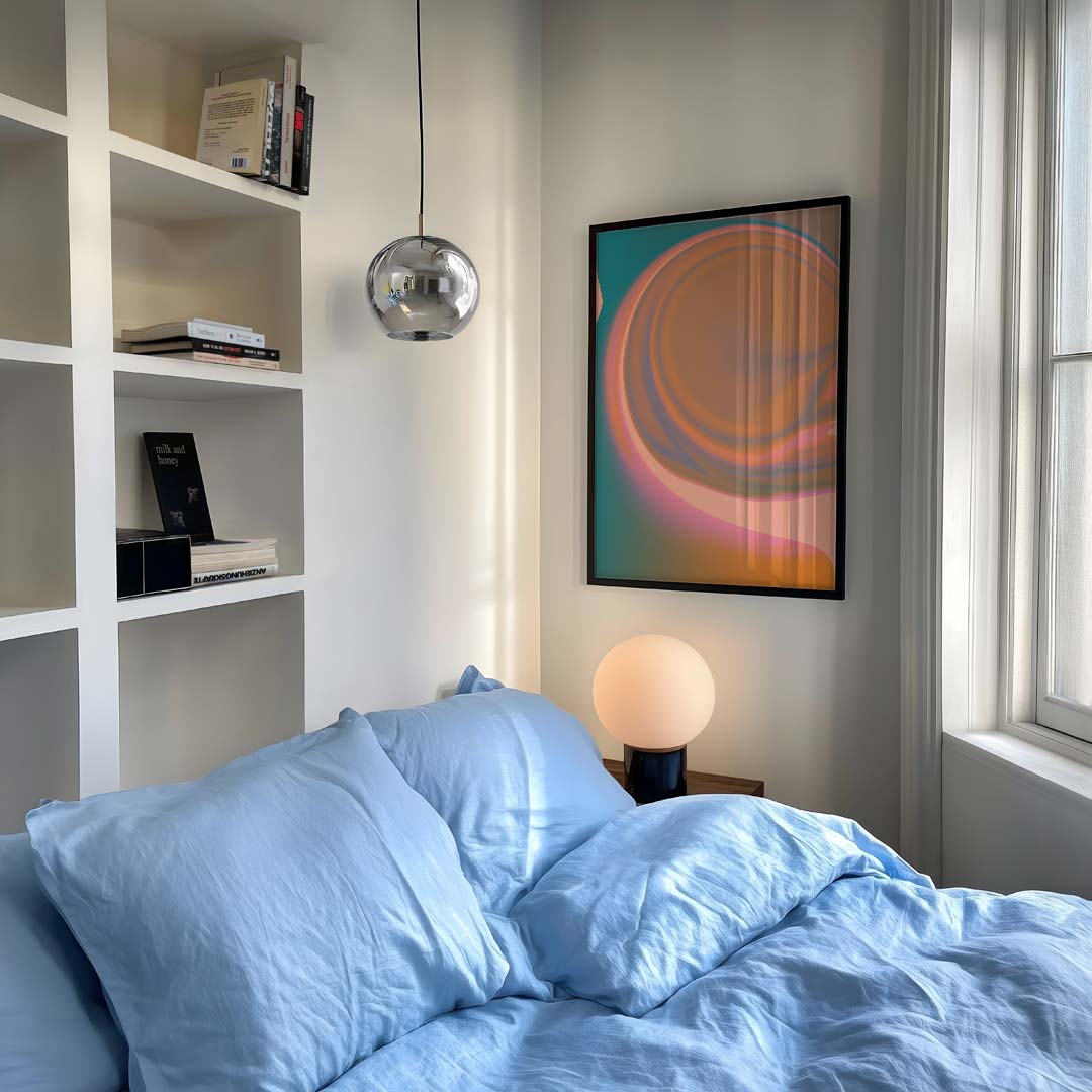 Vloeiende Kleuren Abstracte Poster-WallArtistic