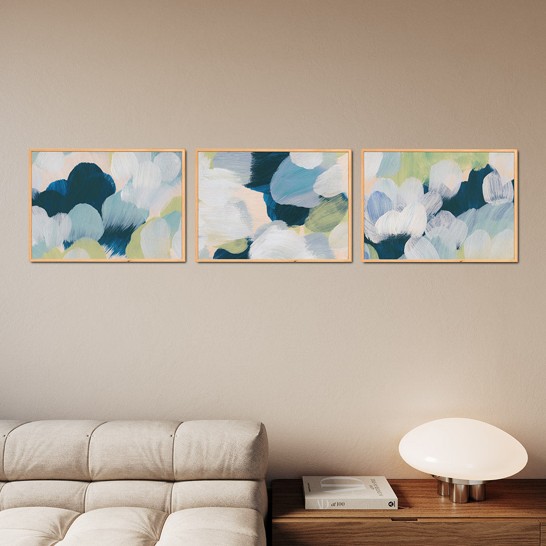 Kleurvlakken en borstelvegen Posterset