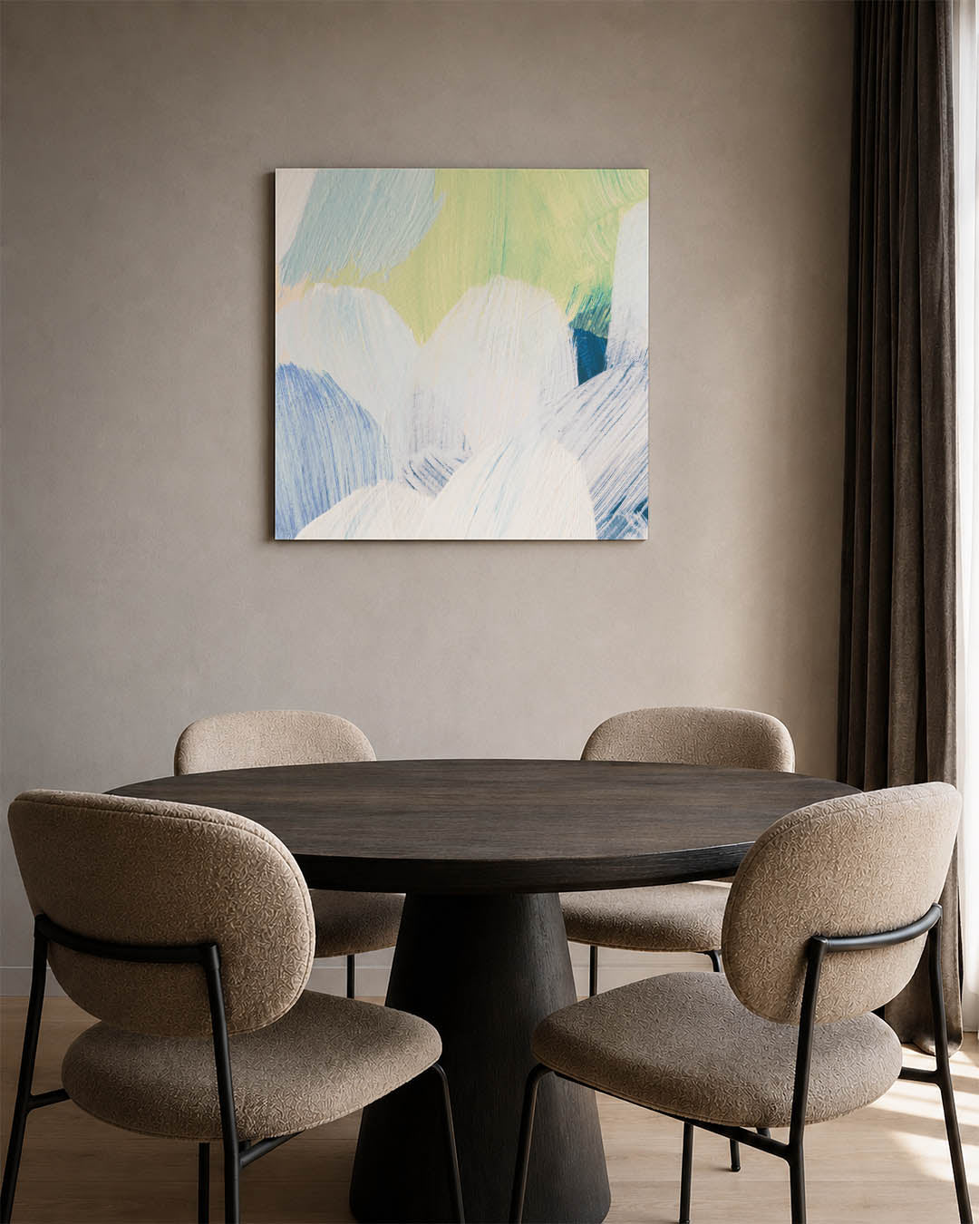 Zachte kleuren compositie Kunstwerk