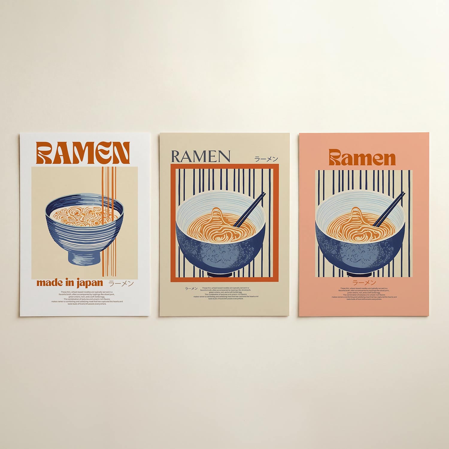 Kleurrijke kompositie Posterset