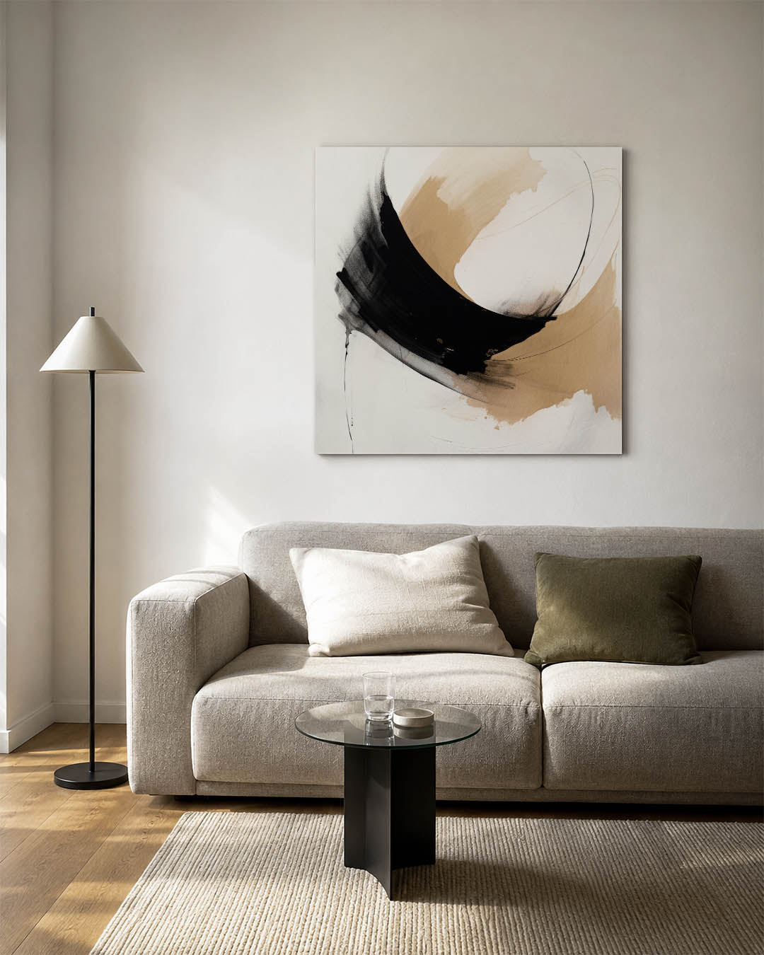 Dynamische kleurvlakken Kunstwerk