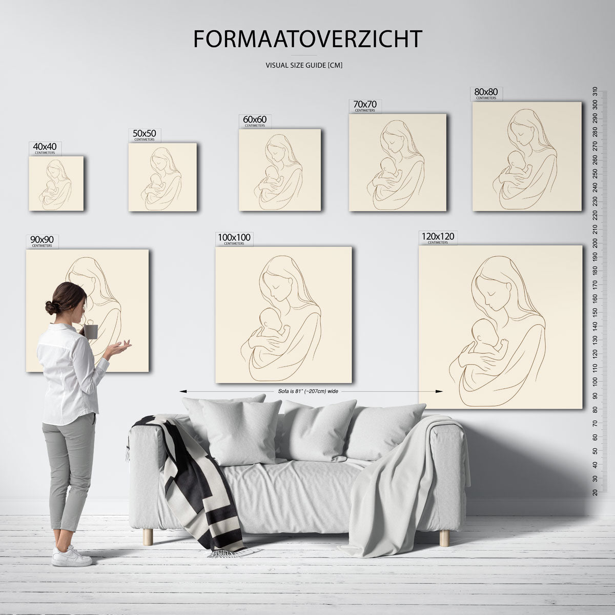 Moeder en kind Poster