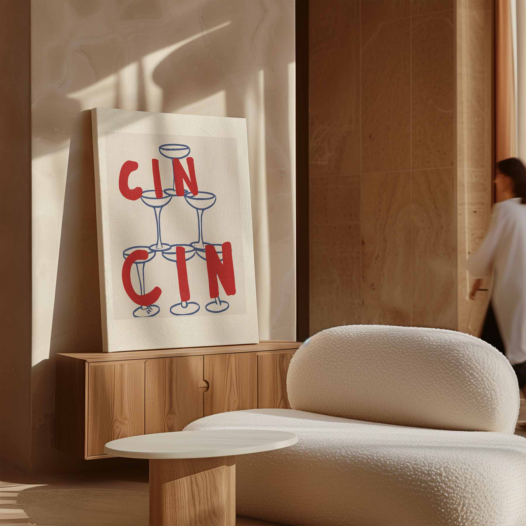 Cin Cin Glazen Toren Kunstwerk-canvas-dibond-plexiglas-wanddecoratie-WallArtistic