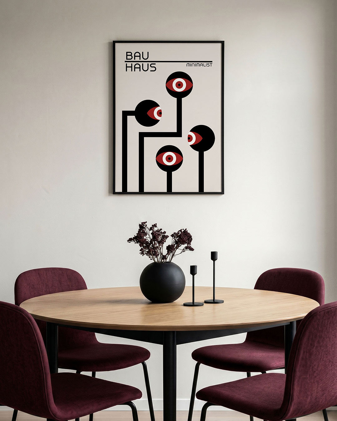 Lijnen en ogen Poster