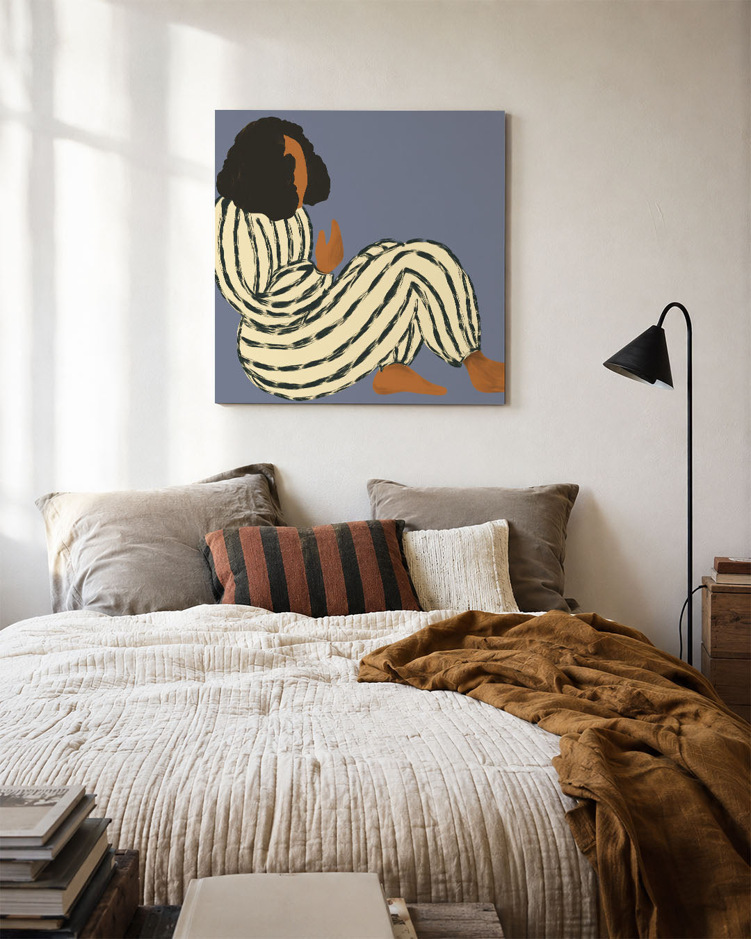 Gestreepte vormen Kunstwerk