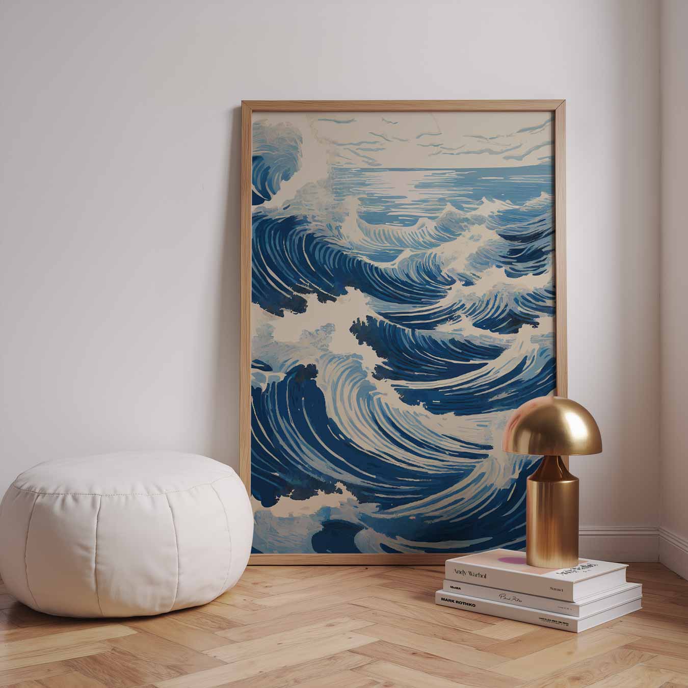 Golvende Oceaan Kunstposter-WallArtistic