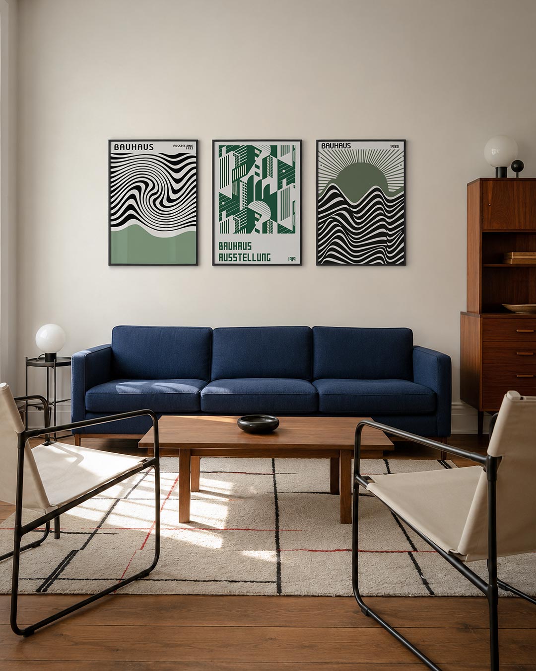 Golvend lijnenspel Posterset