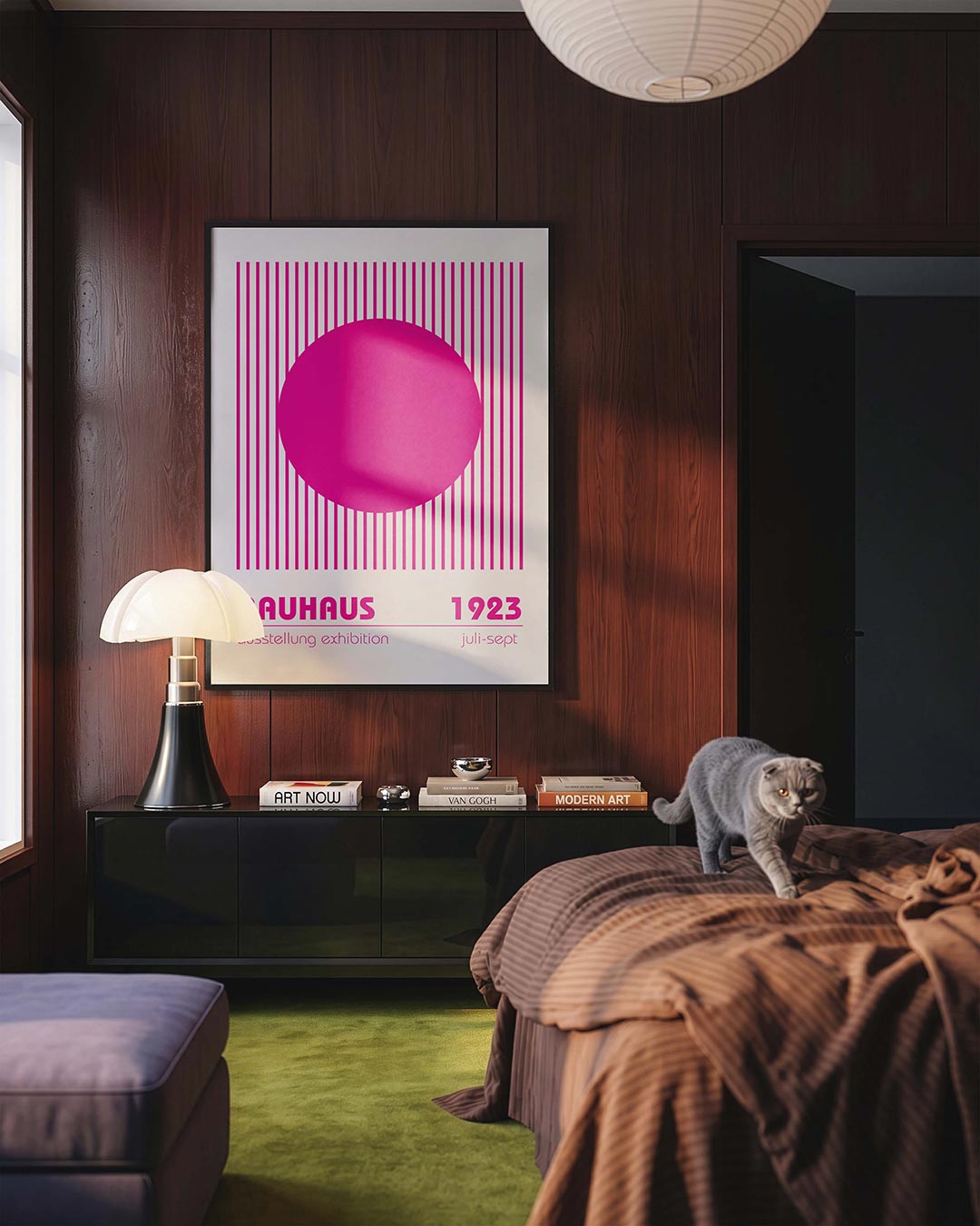 Cirkel en lijnen Poster