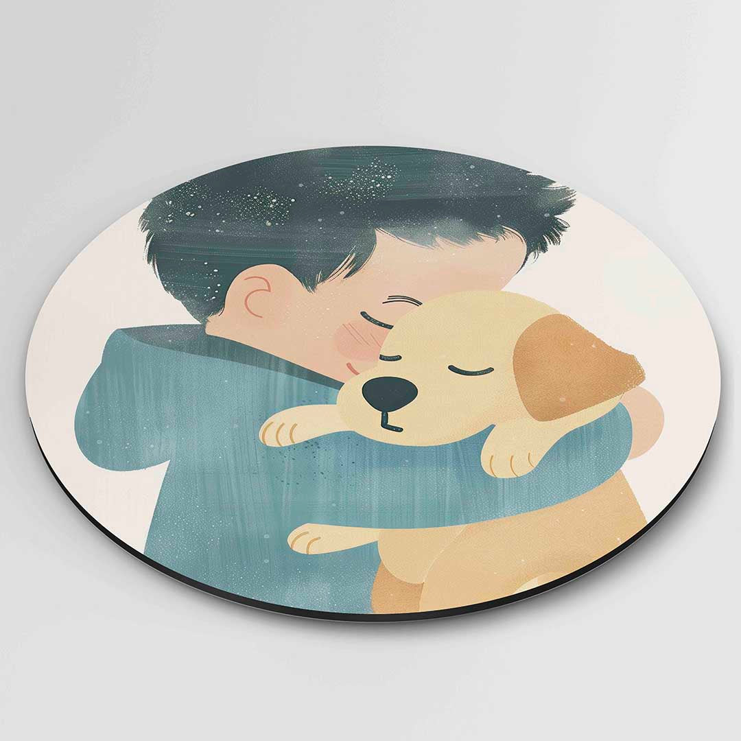 Kind en hond Muurcirkel