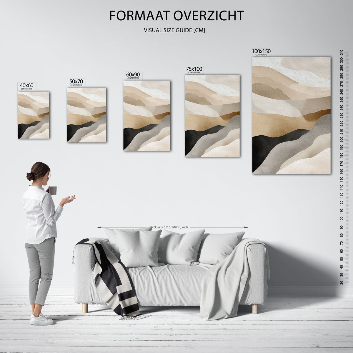 Organische lijnen Kunstwerk
