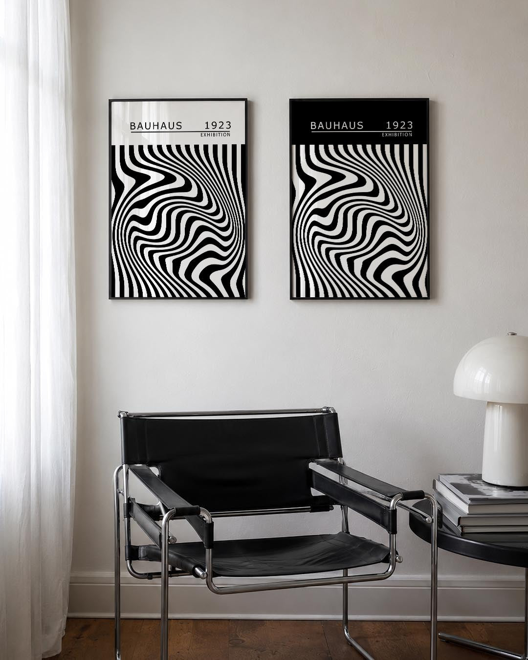 Golvend lijnenspel Posterset
