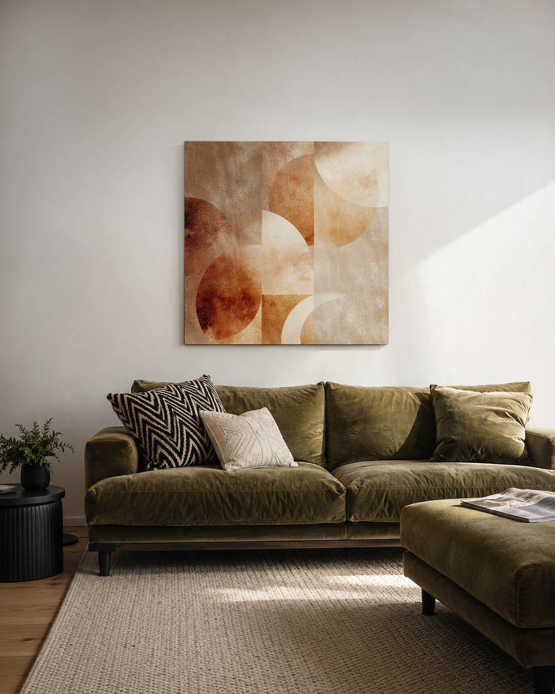 Geometrische vormen compositie Kunstwerk