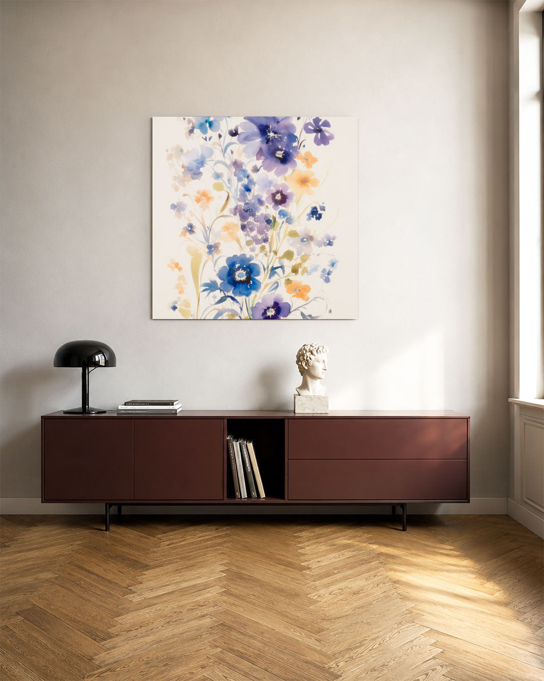 Kleurrijke bloemenpracht Kunstwerk