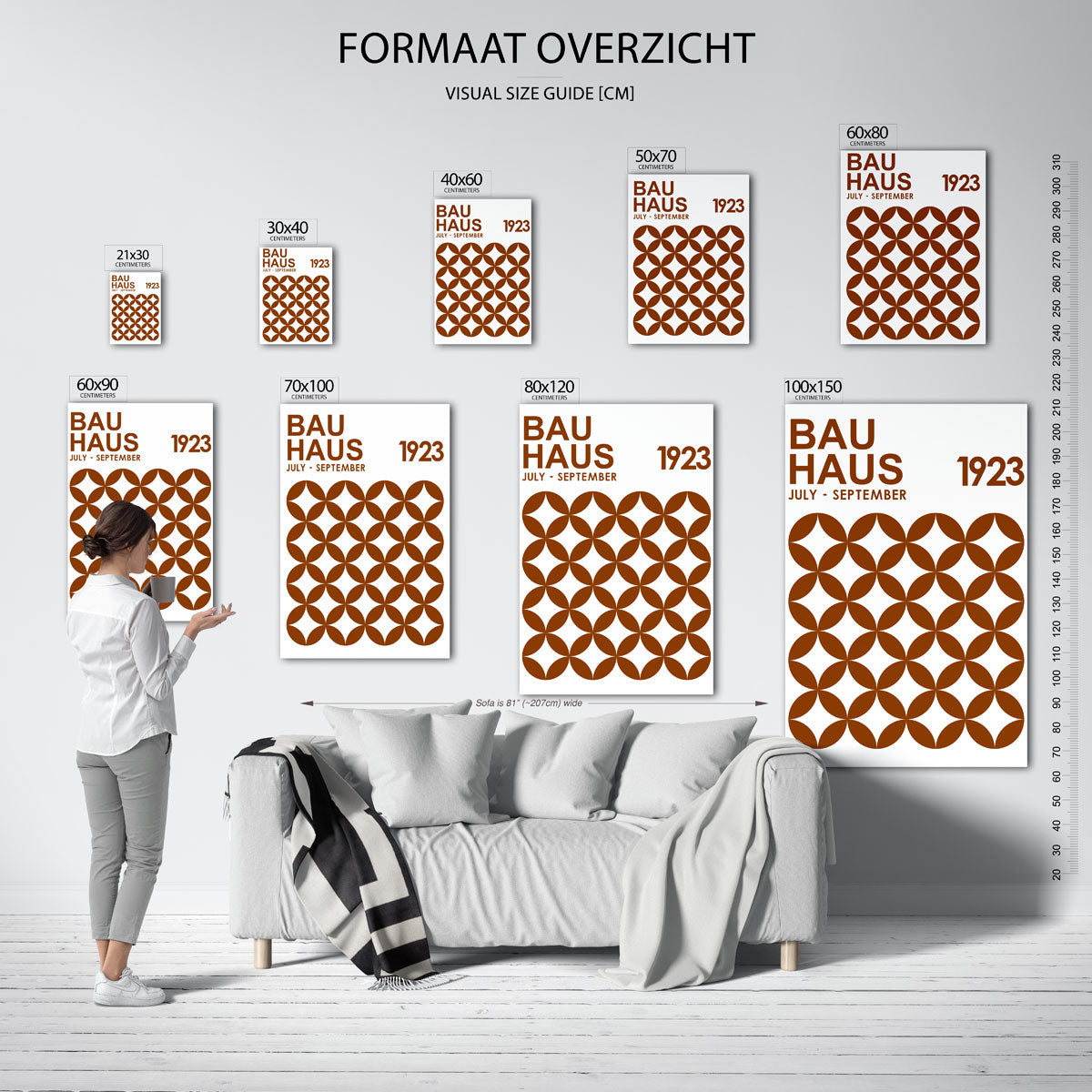 Cirkelpatroon en tekst Poster