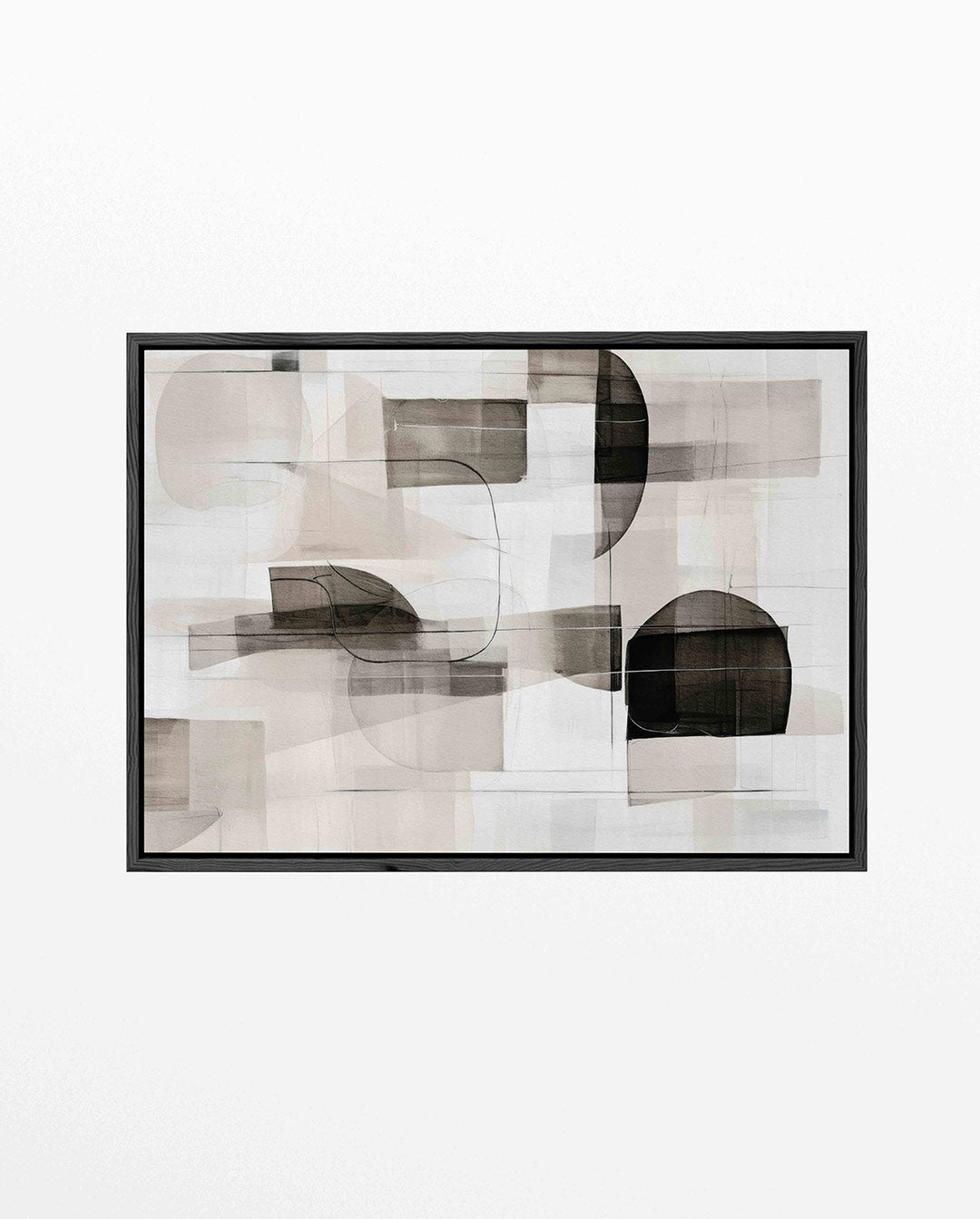 Geometrische vormen compositie Kunstwerk