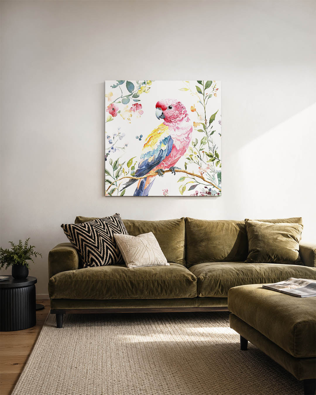 Vrolijke vogel illustratie Kunstwerk