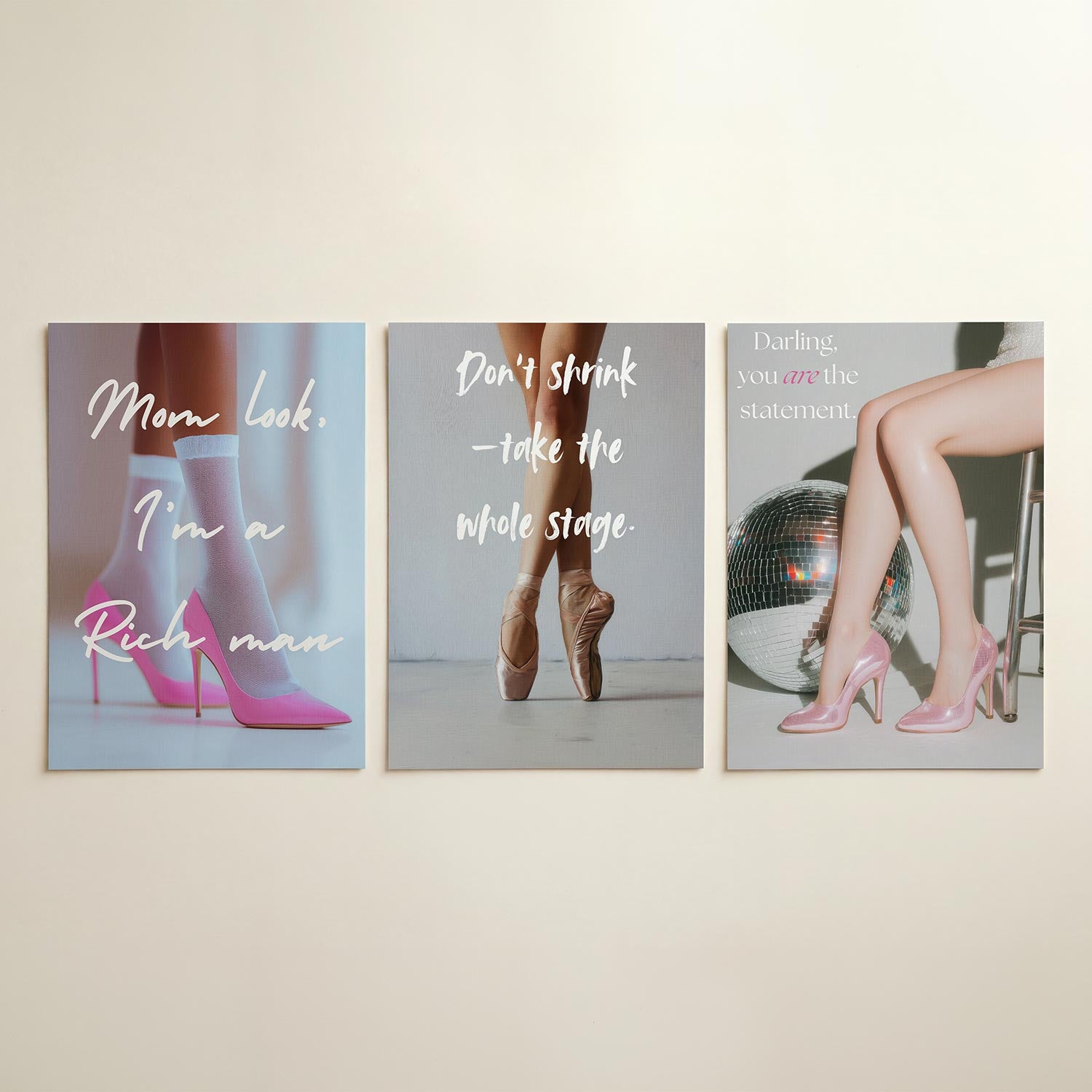Kleurrijke schoenen Posterset