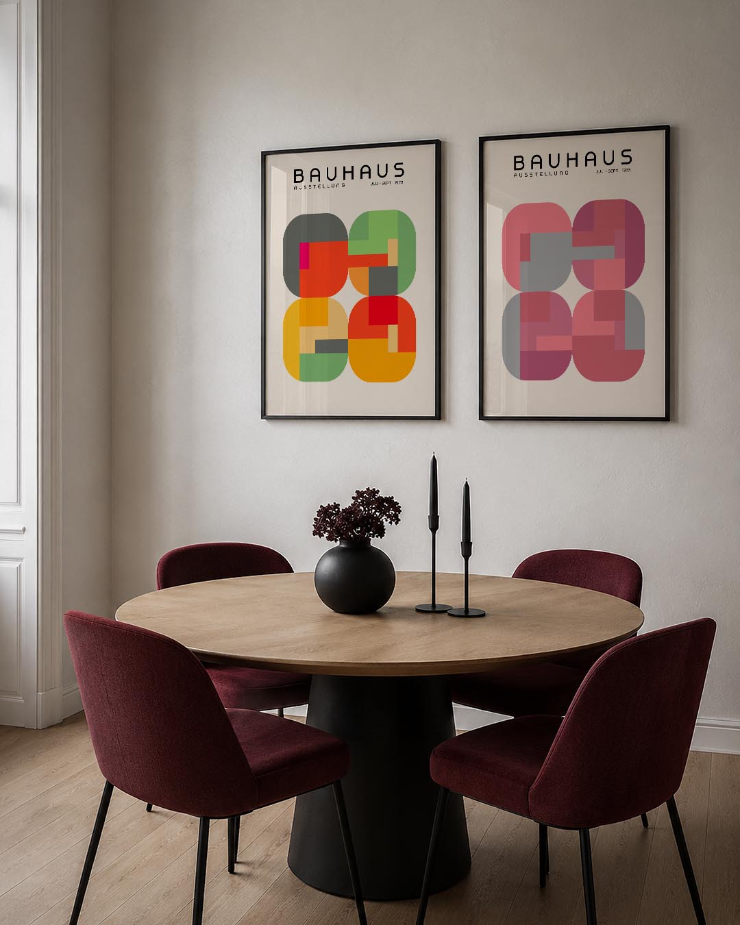 Vorm en kleurenspel Posterset