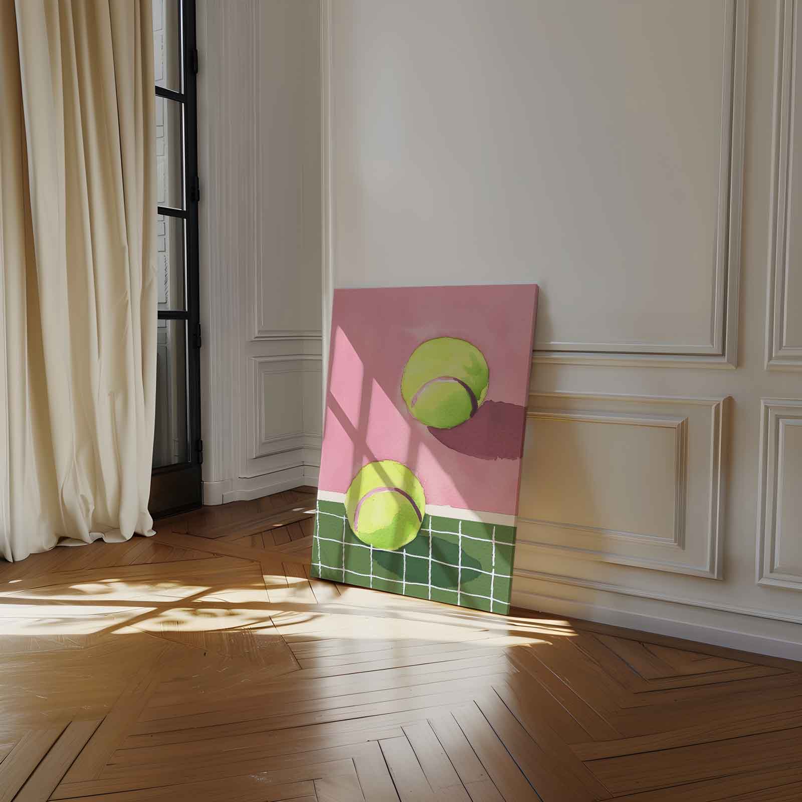 Tennis Dromen Kunstwerk-canvas-dibond-plexiglas-wanddecoratie-WallArtistic