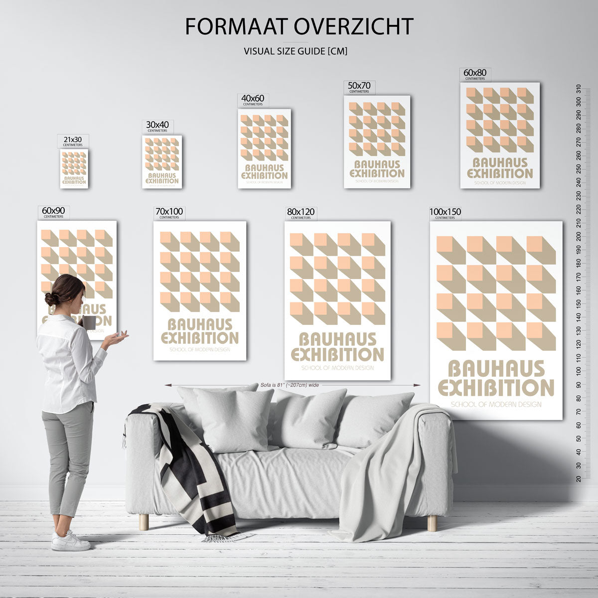 Vorm en schaduw Poster