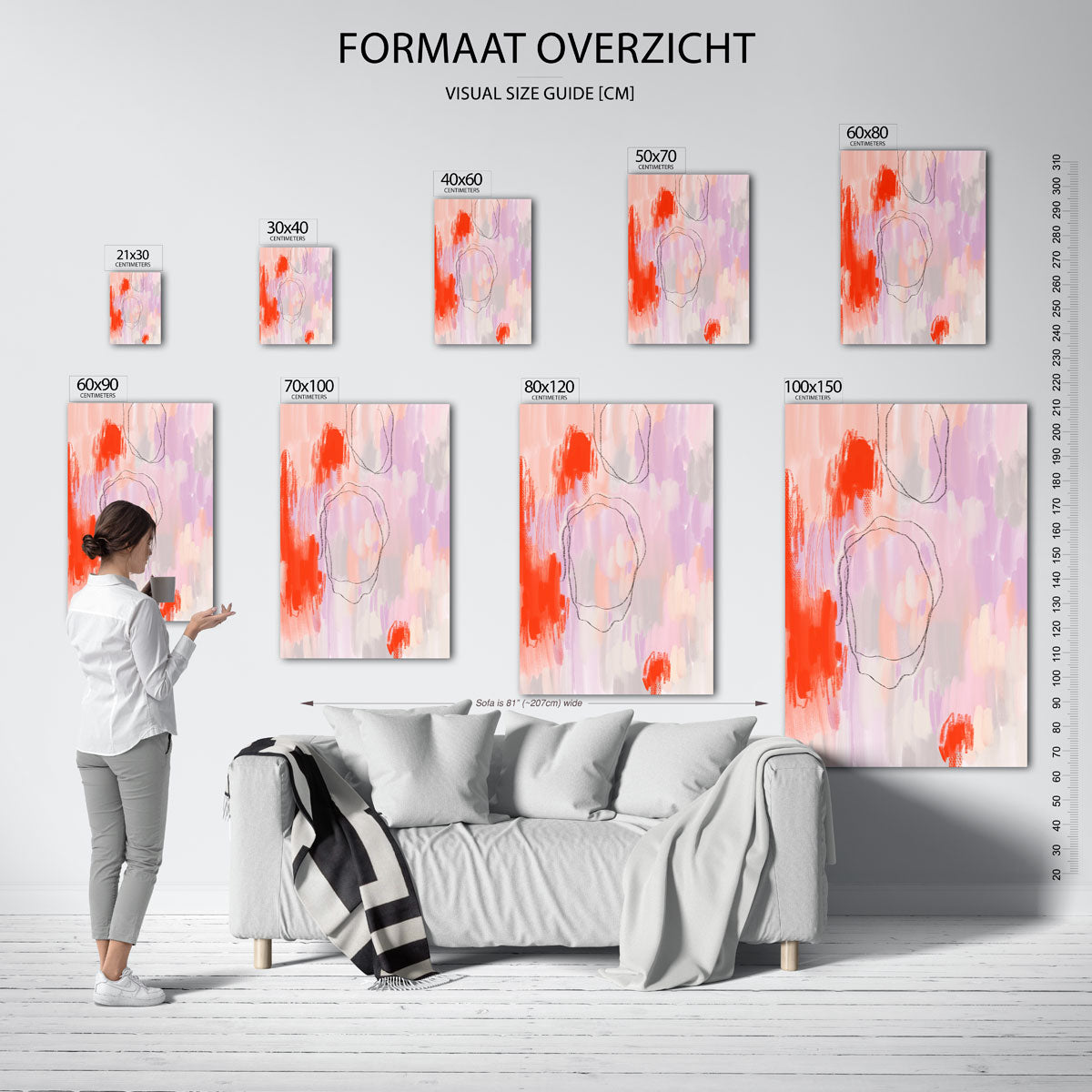 Abstracte vormen Poster