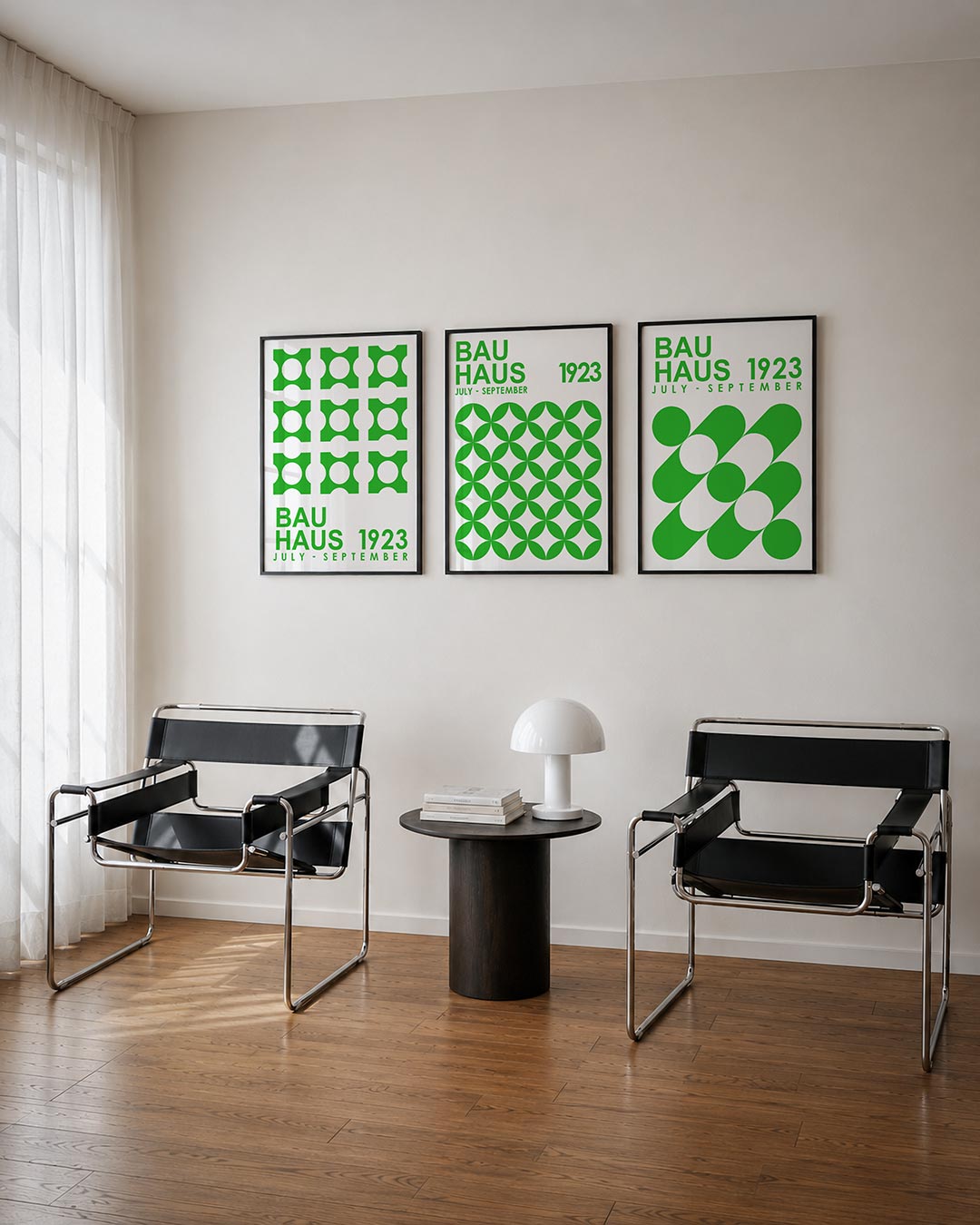 Groene cirkelpatronen Posterset