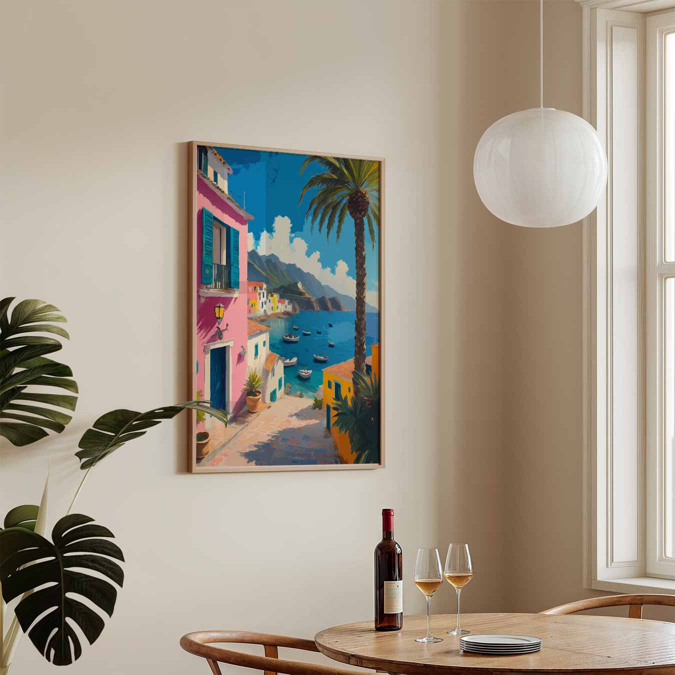 Mediterrane Stranddroom Poster-WallArtistic