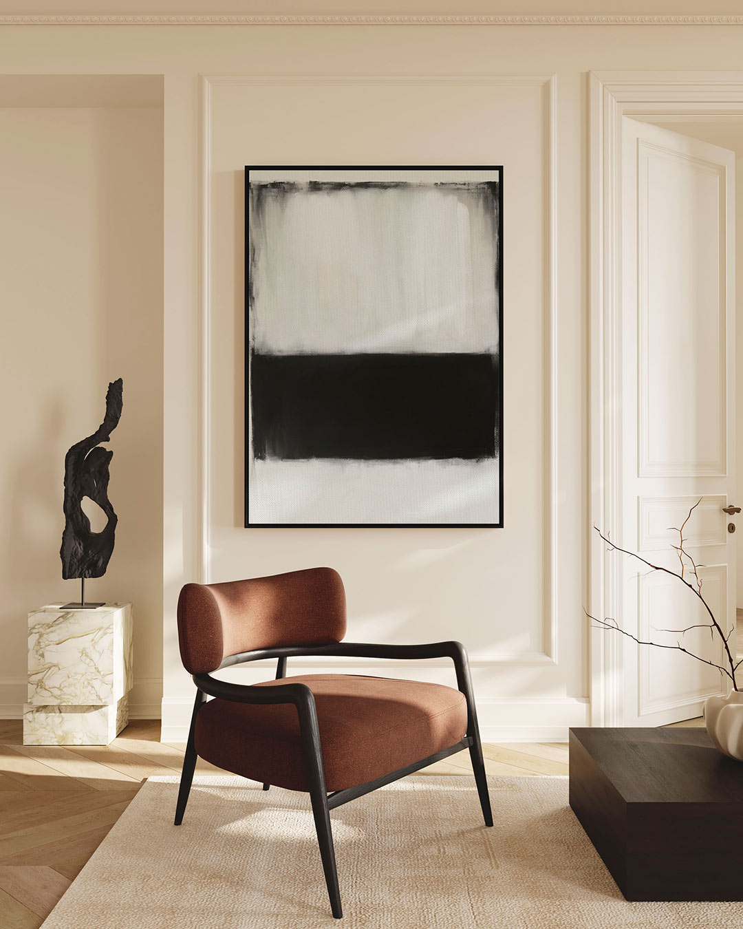 Eenvoudige kleurvlakken Kunstwerk