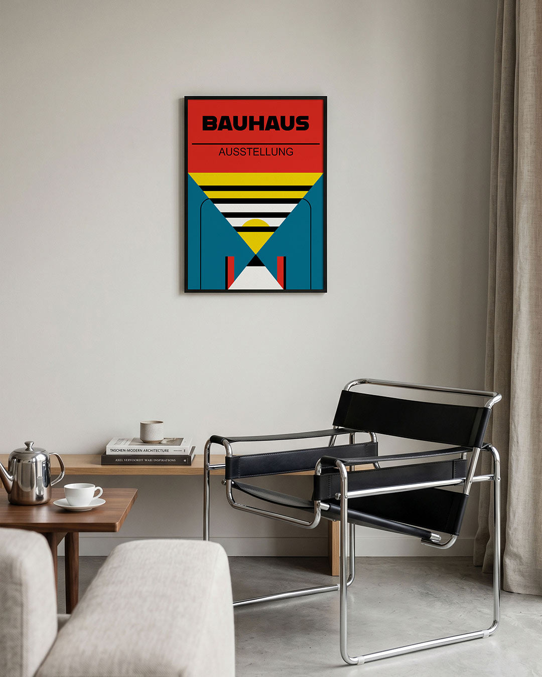 Kleurvlakken en lijnen Poster
