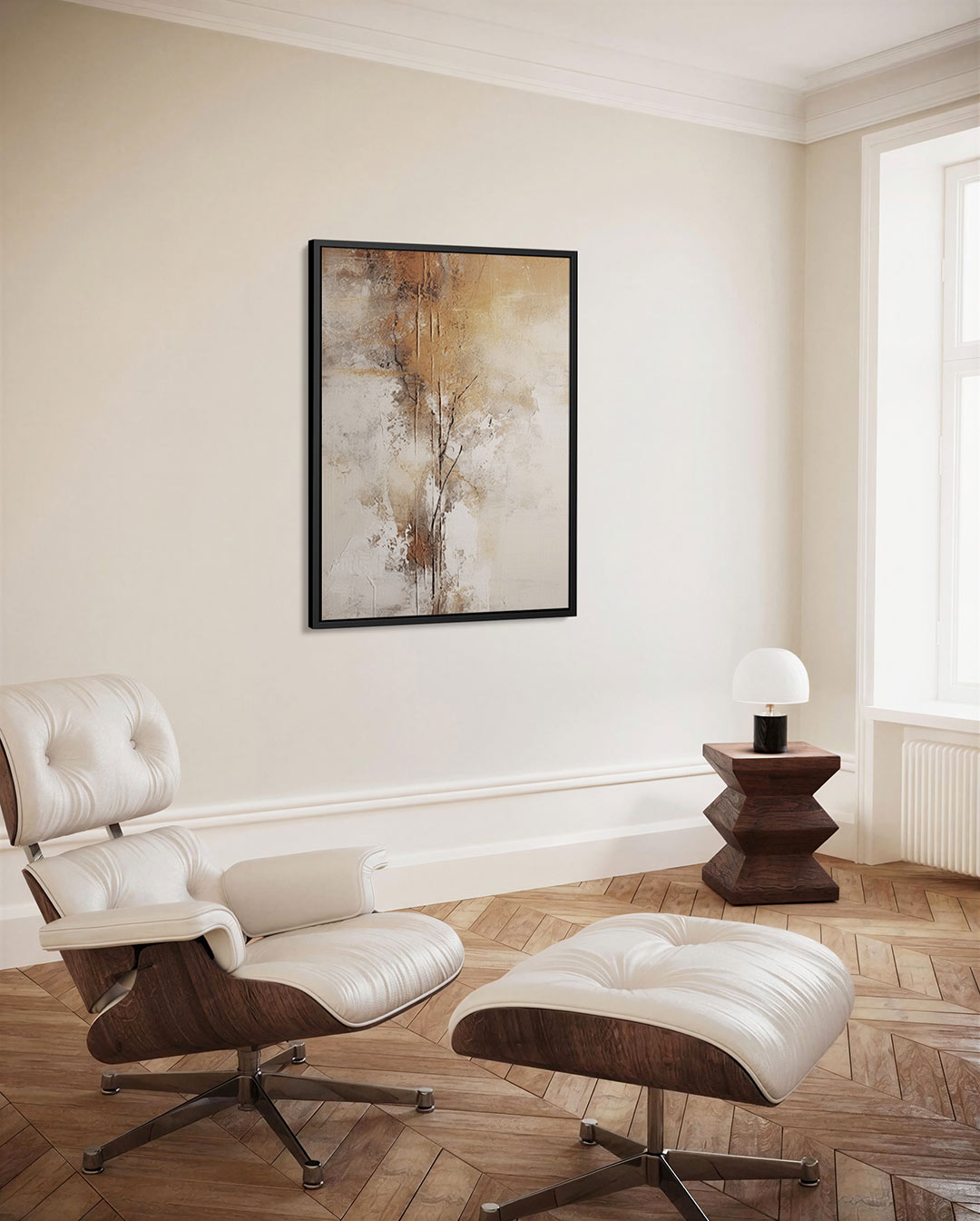 Organische textuur compositie Kunstwerk