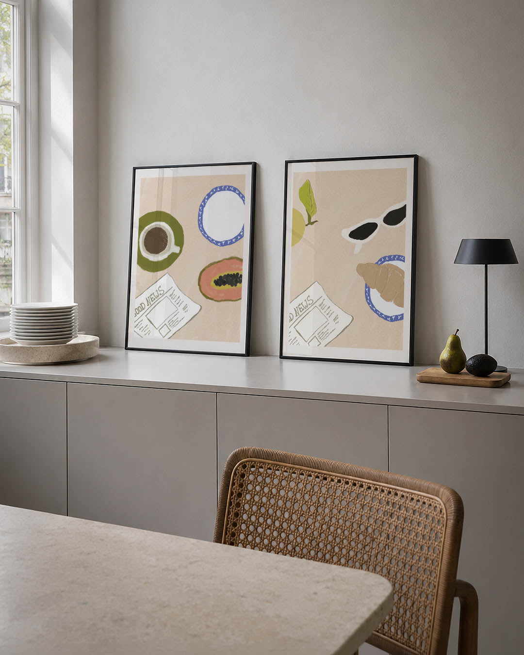 Ontbijt moment Posterset