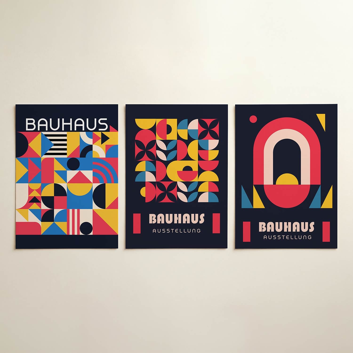 Vormen en kleurvlakken Posterset