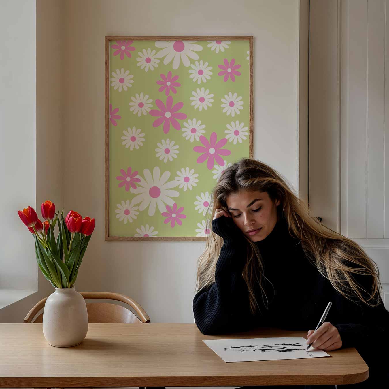 Bloemenweelde Poster-WallArtistic